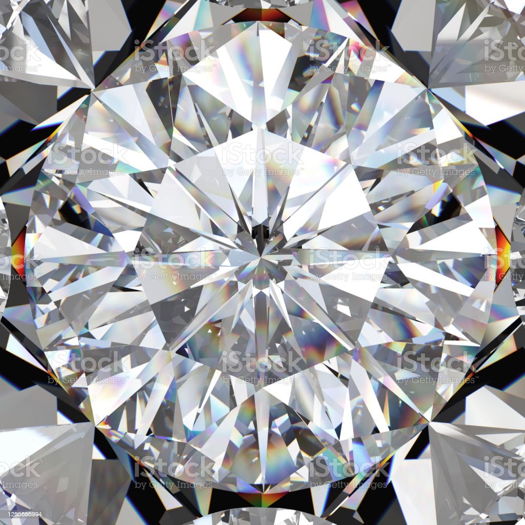 Diamond on jewelry background. 3d illustration